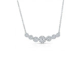 7 Stone Halo Necklace