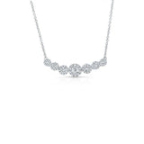 7 Stone Halo Necklace  CH Collection