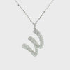 Letter "W" Diamond Necklace CH Collection