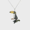 Diamond Toucan Pendant and Chain