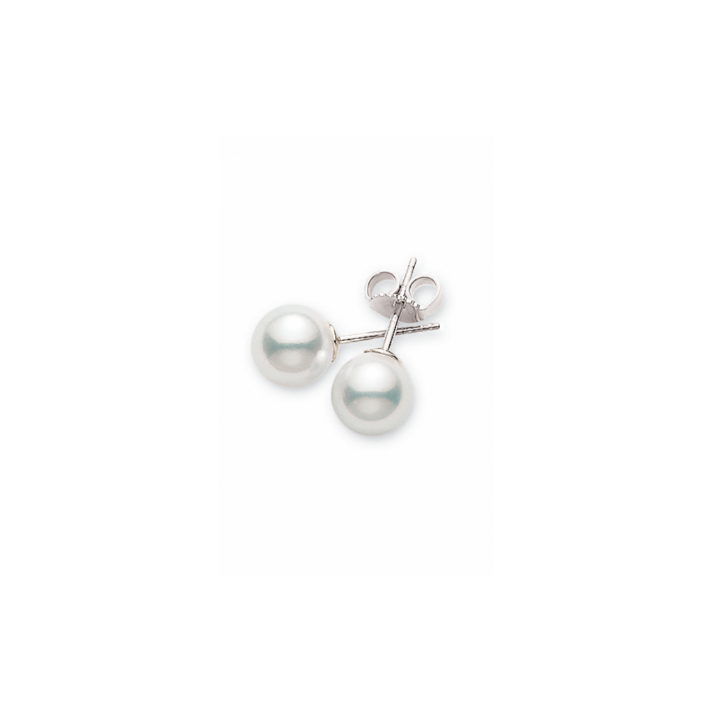 Mikimoto Akoya Cultured Pearl Stud Earrings  Mikimoto