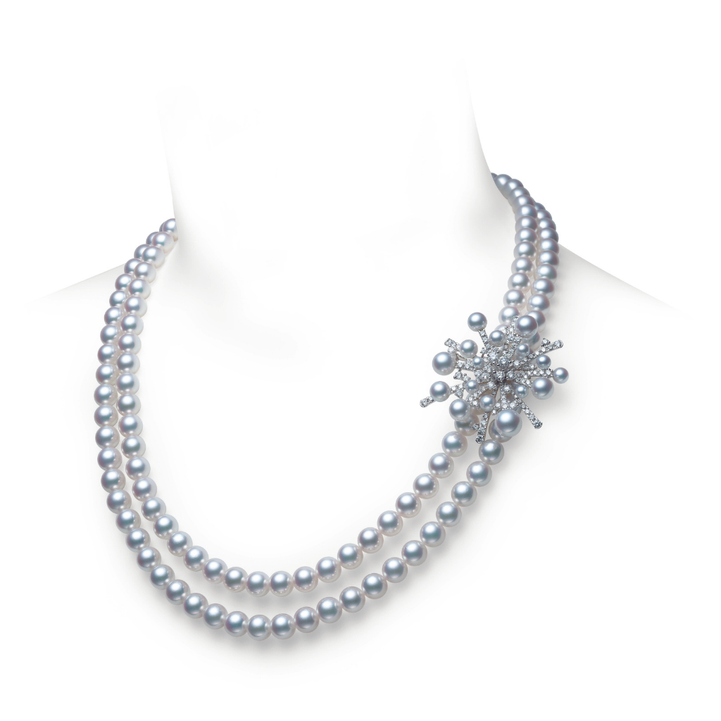Mikimoto double strand necklace online