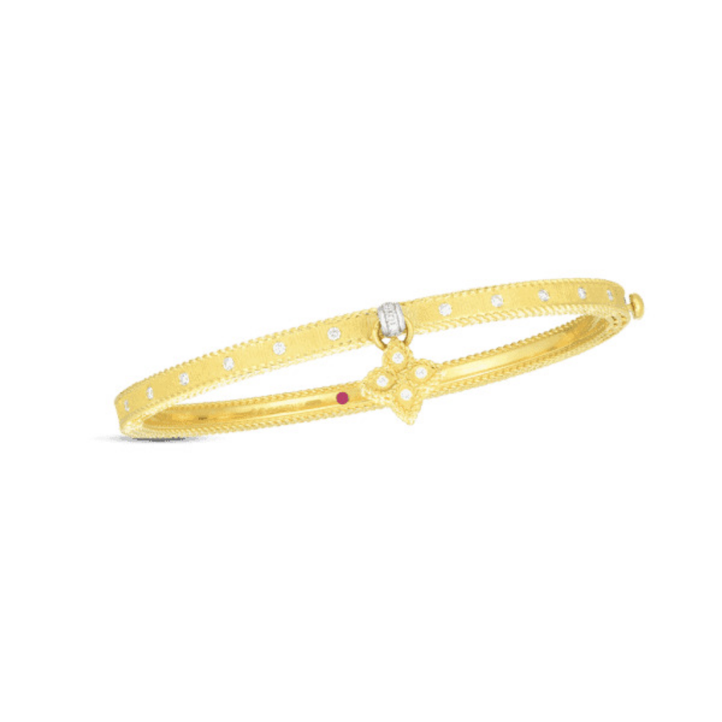 Roberto Coin Diamond Charm Bracelet in Yellow Gold