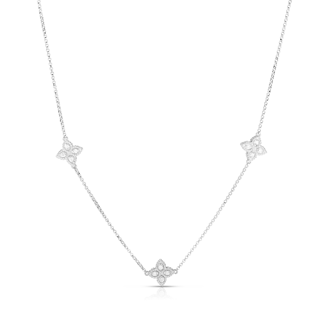 Roberto Coin Princess Flower Diamond Necklace - 7771940AWCHX