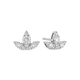 Hearts on Fire Aerial Triple Diamond Stud Earrings  Hearts on Fire