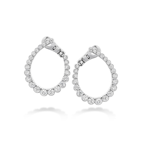 Hearts on Fire Aerial Regal Diamond Hoop Earrings  Hearts on Fire