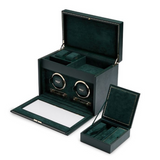 WOLF 1834 British Racing Green Double Watch Winder  WOLF 1834