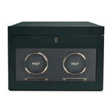 WOLF 1834 British Racing Green Double Watch Winder  WOLF 1834