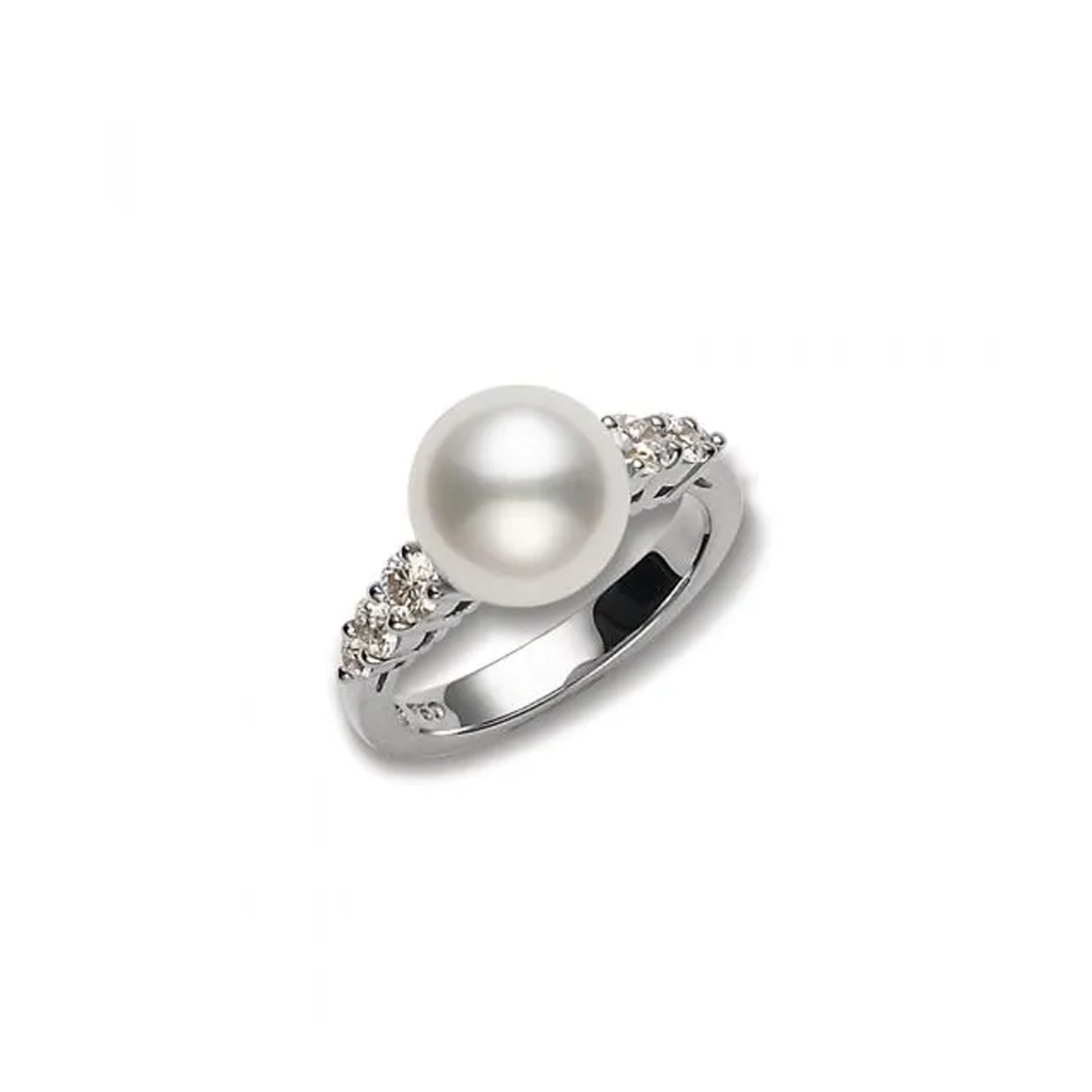 Mikimoto Morning Dew White South Sea Cultured Pearl Ring  Mikimoto