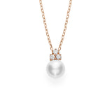 Mikimoto Akoya Cultured Pearl Pendant with Diamonds  Mikimoto