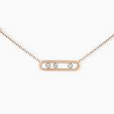 Messika Baby Move Pink Gold Diamond Necklace - 04323-PG  Messika