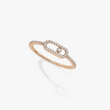 Messika Move Uno Rose Gold Diamond Ring - 05630-PG  Messika