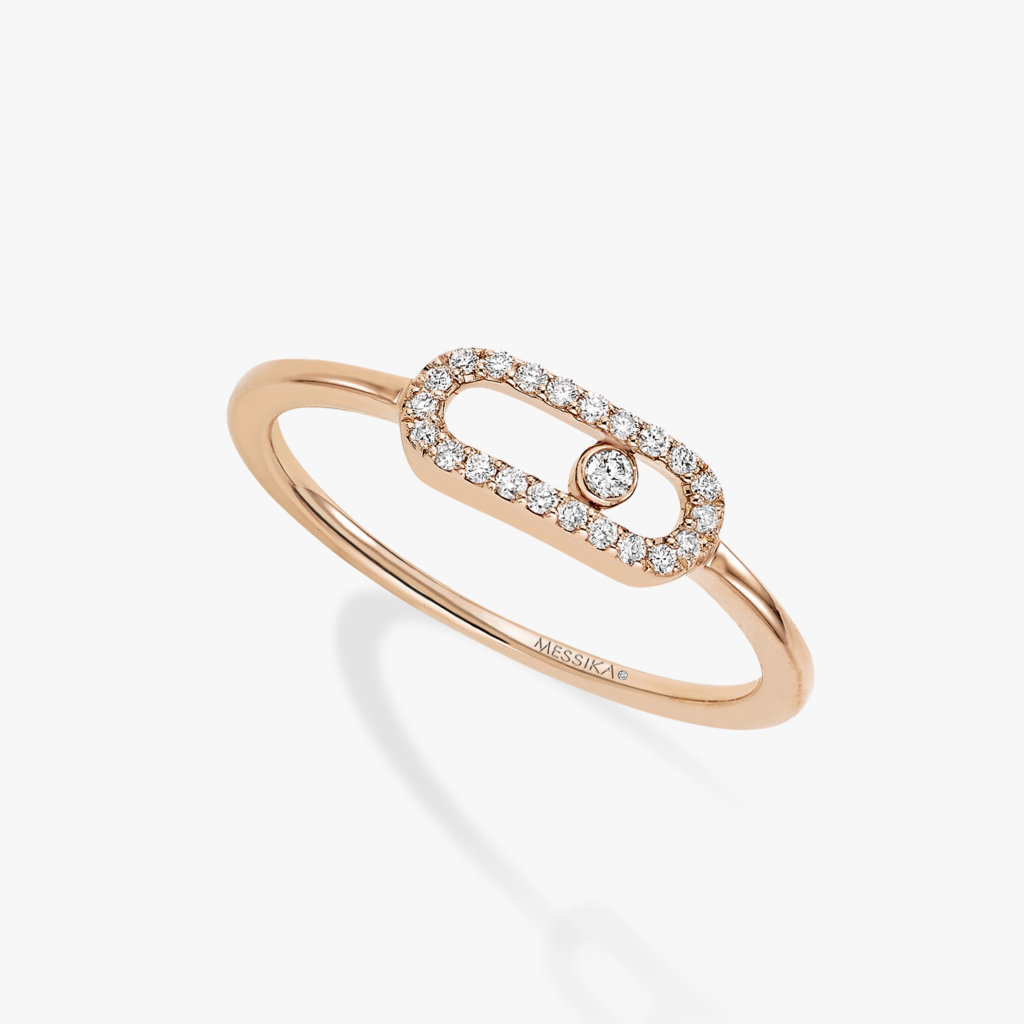 Messika Move Uno Rose Gold Diamond RIng - 04705-PG  Messika