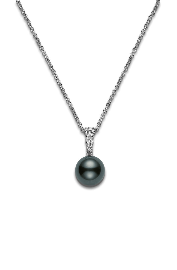 Mikimoto Morning Dew Black South Sea Cultured Pearl Pendant  Mikimoto