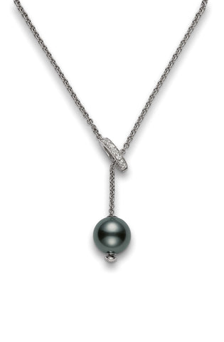 Mikimoto Black South Sea Cultured Pearl Necklace  Mikimoto