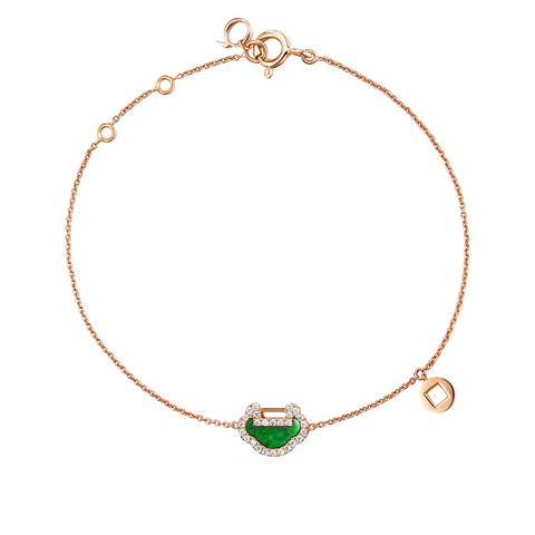 Qeelin Petite Yu Yi Bracelet. - YY-BR0002G-RGDGJE  Qeelin