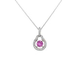 Gumuchian Pink Sapphire Diamond Pendant and Chain  CH Collection