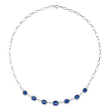 Sapphire Diamond Necklace  CH Collection