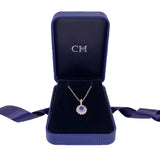 Sapphire Diamond Pendant and Chain  CH Collection