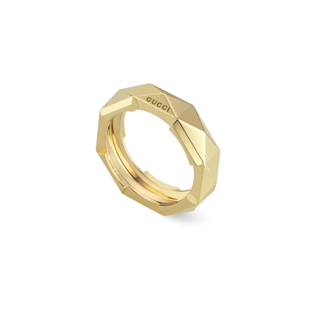 Gucci Link to Love Studded Ring - YBC662184001  Gucci Jewelry