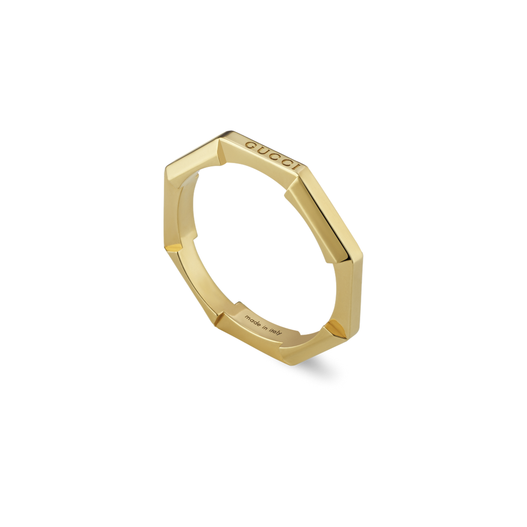 Gucci Link to Love Mirrored Ring - YBC662194001  Gucci Jewelry