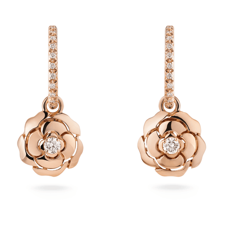 CHANEL Extrait de Camélia Earrings