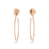 CHANEL Extrait de Camélia Hoop Earrings