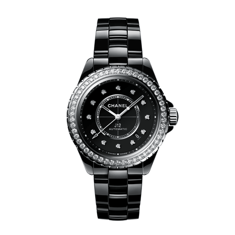 CHANEL J12 Diamond Bezel Watch, Calibre 12.1, 38 mm
