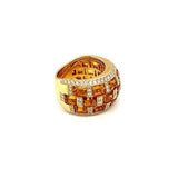 Citrine Diamond Ring