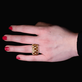 Citrine Diamond Ring