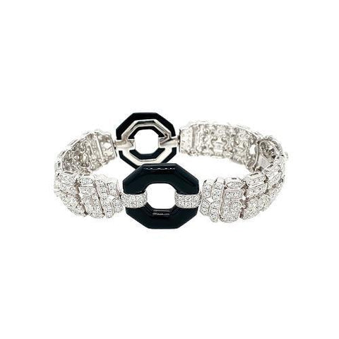 Diamond and Onyx Bracelet