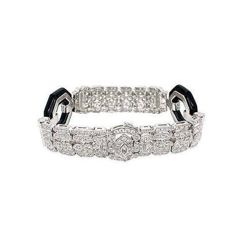 Diamond and Onyx Bracelet
