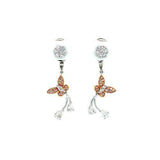 Diamond Butterfly Earrings