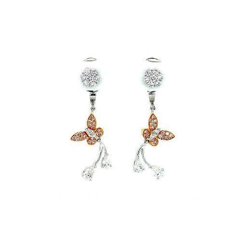 Diamond Butterfly Earrings