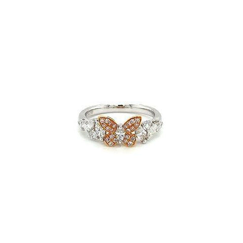 Diamond Butterfly Ring