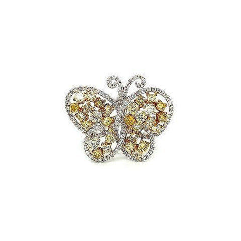 Diamond Butterfly Ring