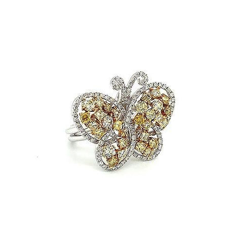 Diamond Butterfly Ring