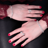 Diamond Bypass Ring