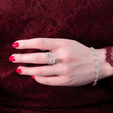 Diamond Bypass Ring