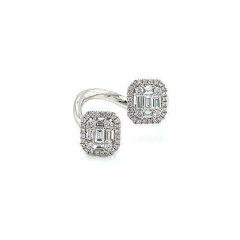 Diamond Bypass Ring