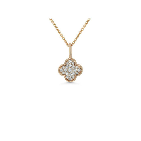 Diamond Clover Pendant and Chain