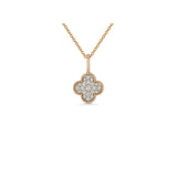 Diamond Clover Pendant and Chain  CH Collection