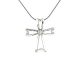 Diamond Cross Pendant and Chain