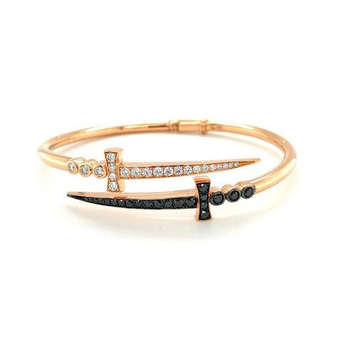 Diamond Double Sword Bangle