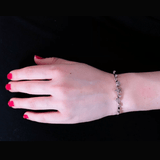 Diamond Flower Bangle