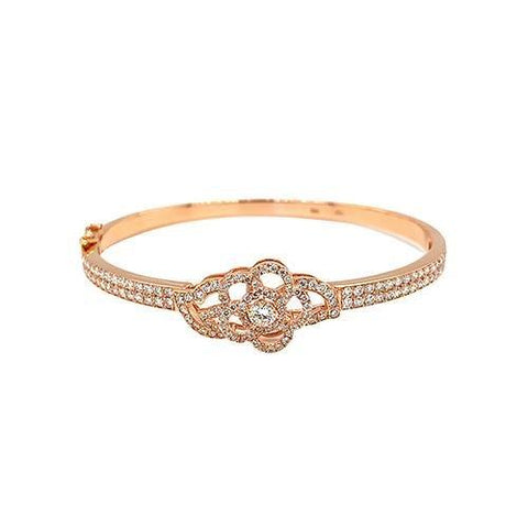 Diamond Flower Bangle
