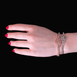 Diamond Flower Bangle