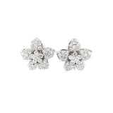 Diamond Flower Earrings