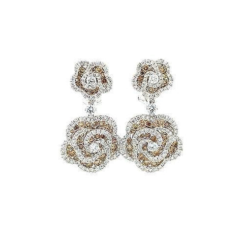 Diamond Flower Earrings  CH Collection