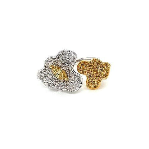 Diamond Flower Ring